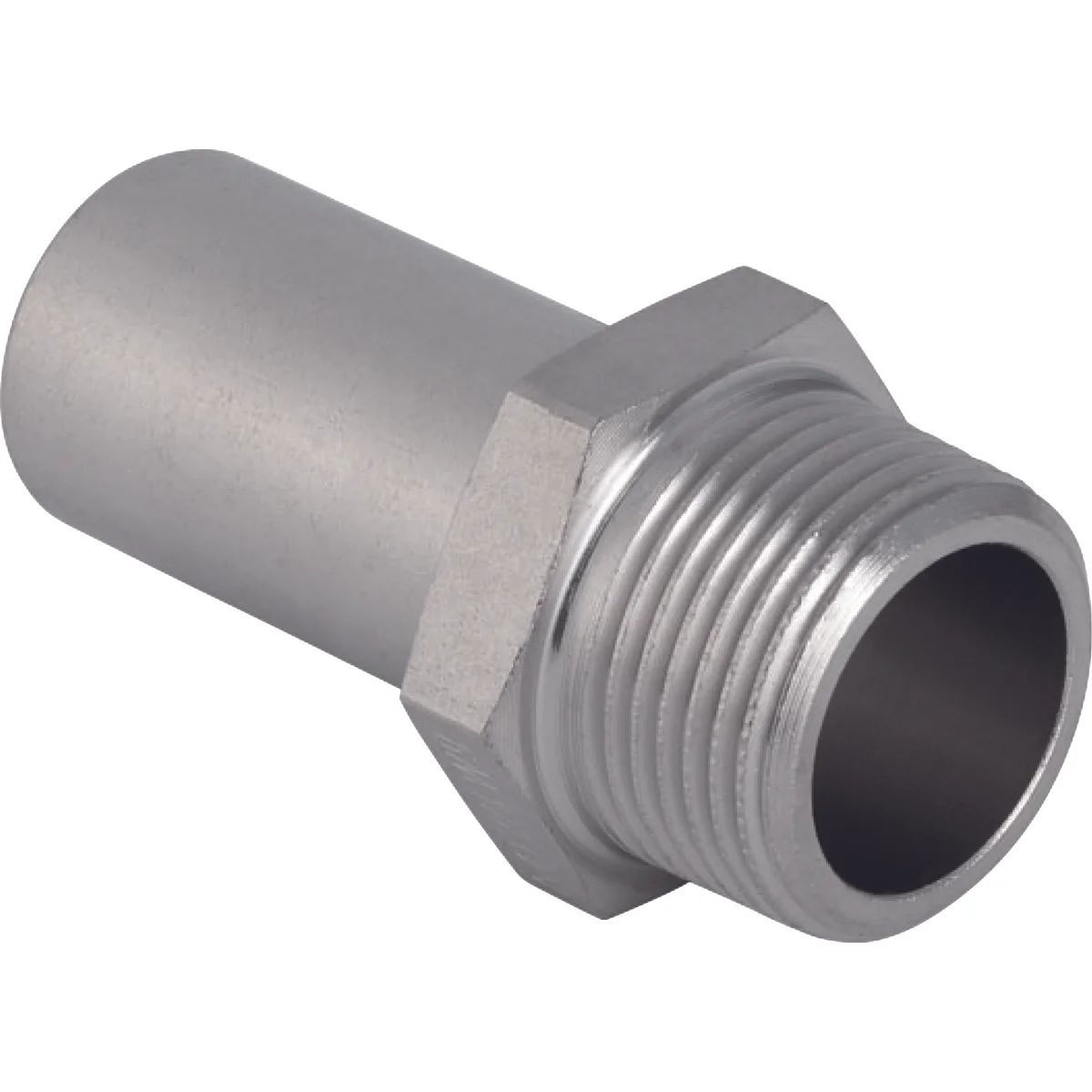 Geberit Insteek overgangsstuk inox 28x1" MM (drink)water Geberit Mapress RVS 31937