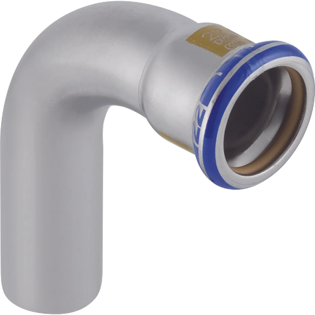 Geberit Persinsteekbocht inox 54mm MF 90° gas Geberit Mapress RVS 34192