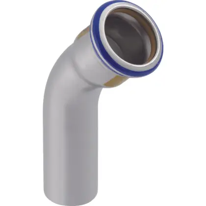 Geberit Persinsteekbocht inox 35mm MF 45° gas Geberit Mapress RVS 34196