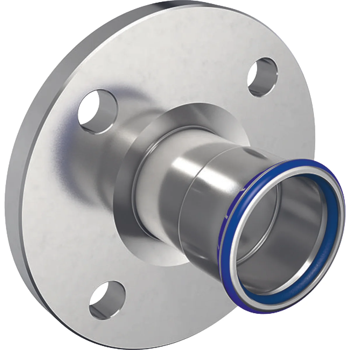 Geberit Persflensovergang inox DN80 x 88.9mm solar PN10/16 Geberit Mapress FKM RVS 50680