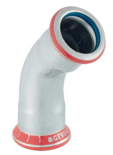 Geberit Persbocht staal 22mm FF 45° solar Geberit Mapress FKM C-Staal 51224