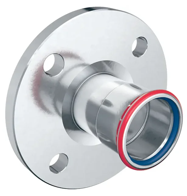 Geberit Persflensovergang staal DN32 x 35mm solar PN10/16 Geberit Mapress FKM C-Staal 51676