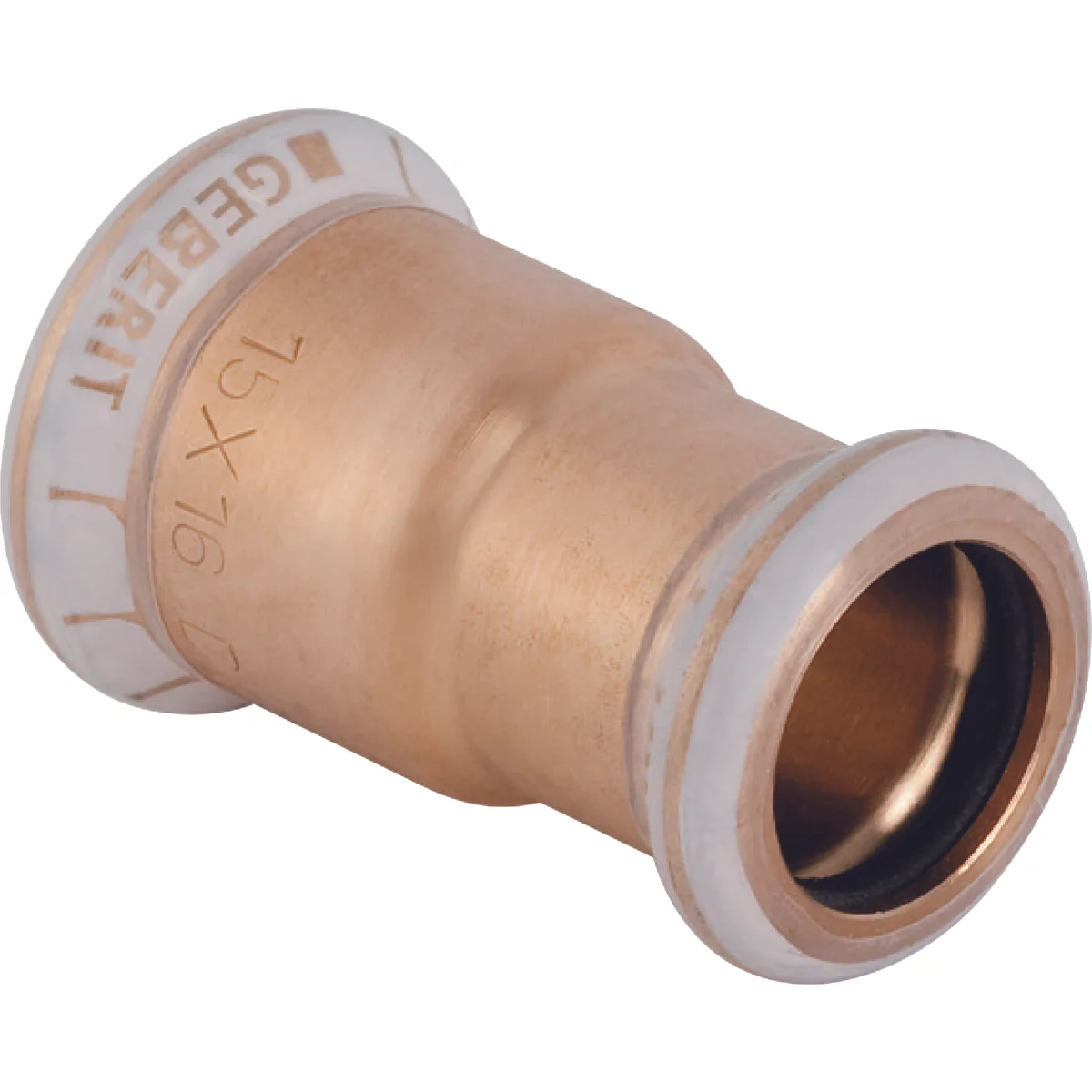 Geberit Persverloopmof koper 16x15mm FF (drink)water Geberit Mapress Koper 62022