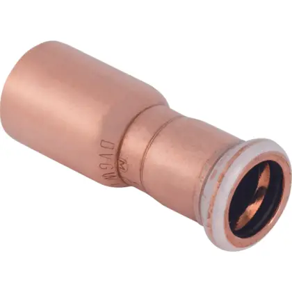 Geberit Persverloopstuk koper 22x15mm MF (drink)water Geberit Mapress Koper 62305