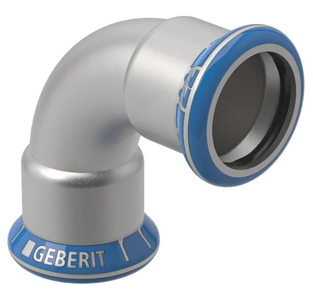 Geberit Persbocht inox 28mm FF 90° (drink)water Geberit Mapress RVS LABS-vrij 80105