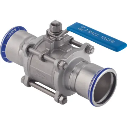 Geberit Kogelkraan DN 54mm flens-flens Geberit RVS 92103