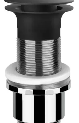 Gessi PF01423#299 Gessi Technical Accessories Afvoerplug "Stop&Go" Wastafel zonder overloop Zwart XL