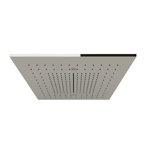 Gessi PF57907#238 Gessi Minimali Multifunctioneel systeem op verlaagd plafond 500x500 met REGEN/CASCADE/VERNEVELING-functies. Aan te vullen met esthetische cover Mirror Steel