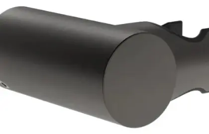 Gessi PF58160#707 Gessi Ingranaggio Oriënteerbare duplex houder voor handdouche Geb. Zwart Metaal PVD