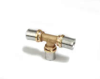 Giacomini RM150 perskoppeling T-stuk 90° FFF 40 x 40 x 40 mm RM150Y012