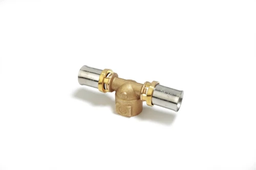 Giacomini RM154 perskoppeling verloop T-stuk met binnendraad FFF 32 x 4/4 F x 32 mm RM154Y059