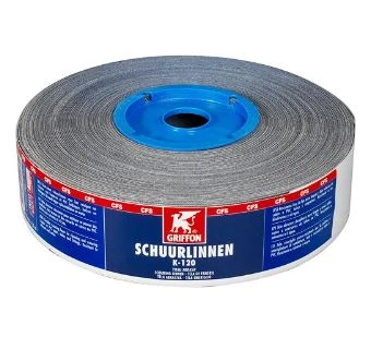 Griffon 6300131 Griffon schuurlinnen K-120 (rollengte 25 m) 38 mm - prijs per rol