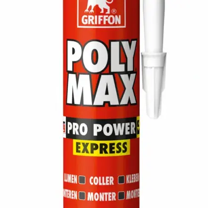 Griffon Tube lijmkit poly max pro power express wit 435gr griffon 6306289