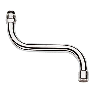 Grohe 13052000 Grohe WSS draaibare uitloopbek M22 x 150 mm - S-vorm - chroom