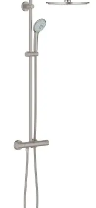 Grohe Euphoria System 310 douchesysteem met douchethermostaat - SuperSteel 26075DC0
