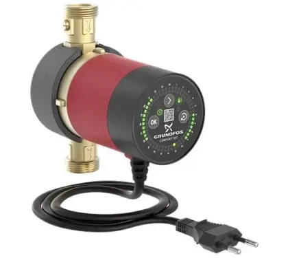 Grundfos 93093665 Grundfos Comfort 15-14 BX TDT sanitaire circulatiepomp 140 mm - 4/4 - 1x230V - met timer