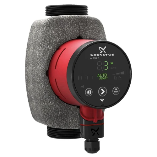 Grundfos Alpha 2 circulatiepomp 32-60 180 mm - 2 - 1x230V - A-label - auto-adapt - met isolatieschaal 99411221