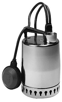 Grundfos Dompelpomp inox Hmax=5.5m Qmax=8.5m3/h met vlotter 1x220-240V stroomkabel=5m Grundfos Unilift KP 150 A 1 011H1600
