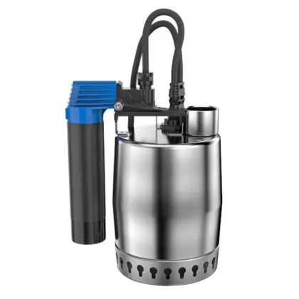 Grundfos Dompelpomp inox Hmax=5.5m Qmax=8.5m3/h met vlotter 1x220-240V stroomkabel=5m Grundfos Unilift KP 150 AV 1 011H1400