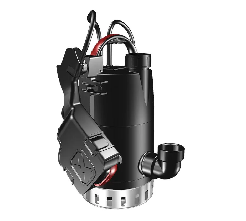 Grundfos Dompelpomp polypropyleen (PP) Hmax=7m Qmax=10m3/h met vlotter 1x220-240V stroomkabel=10m Grundfos Unilift CC 98624463
