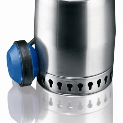 Grundfos Dompelpomp inox Hmax=5.5m Qmax=8.5m3/h met vlotter 1x220-240V stroomkabel=300m Grundfos Unilift KP 150 A 1 011H1800