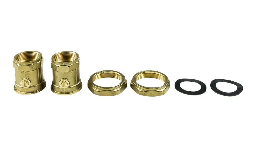 Grundfos Set koppelingen 2 x 1.1/4 messing UP3 grundfos 505539