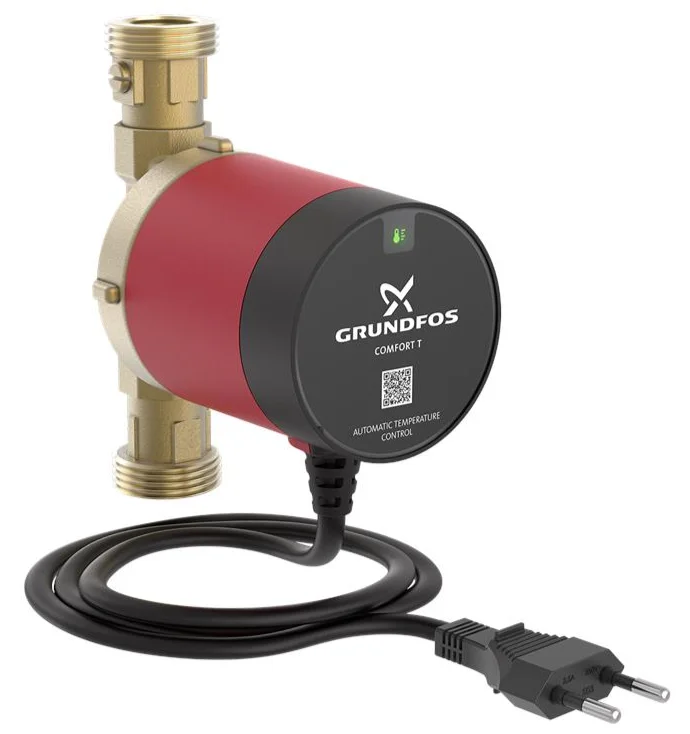 Grundfos Circulatiepomp Grundfos COMFORT TEMPERATURE 10bar . L=140mm . Hmax=1.4m . 1"M . sanitaire toepassing 15-14 BX T 93094846