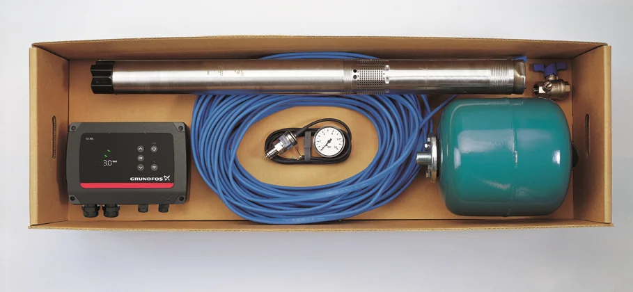Grundfos CU 302  constantedrukpakket SQE 3-65+40m kabel grundfos 93176203