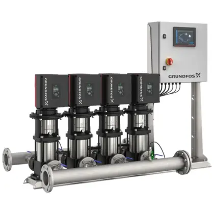 Grundfos Drukverhogingsunit Grundfos Hydro MPC-E 4pompen 40.8m3/h 90.3m 3x380-440V 4 CRIE 5-9 93264224