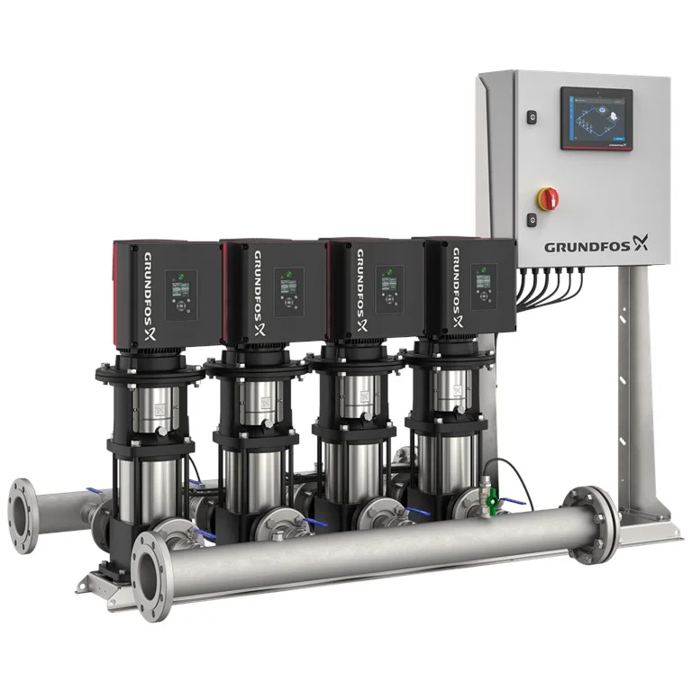 Grundfos Drukverhogingsunit Grundfos Hydro MPC-E 4pompen 40.8m3/h 90.3m 3x380-440V 4 CRIE 5-9 93264224