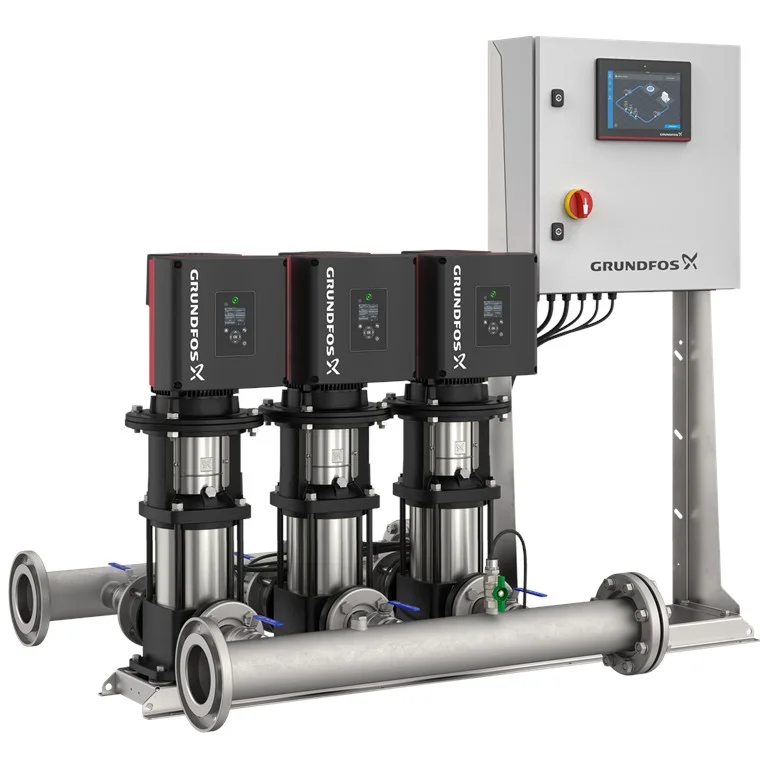 Grundfos Drukverhogingsunit Grundfos Hydro MPC-E 3pompen 47.1m3/h 73.3m 3x380-440V 3 CRIE 10-5 93264271