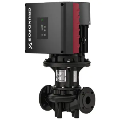 Grundfos Inlinepomp Grundfos TPE2 DN65 flens Qmax=66.4m3/h 340mm 31m 65-130 93338812