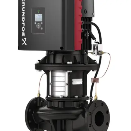 Grundfos Inlinepomp Grundfos TPE3 DN80 flens Qmax=160m3/h 440mm 52m 80-520 93339047