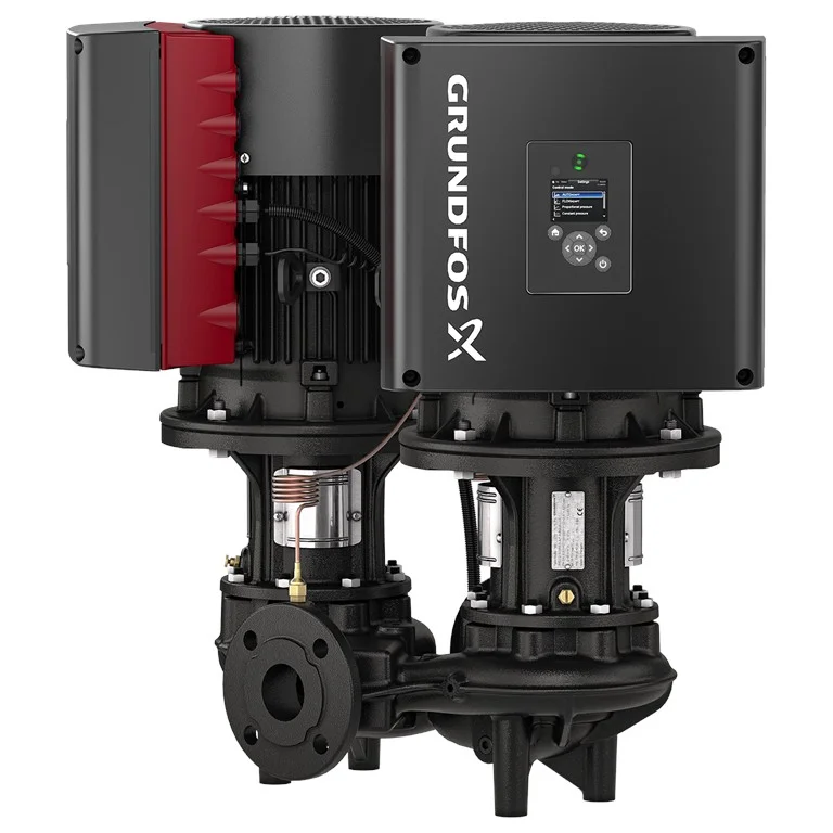 Grundfos Inlinepomp Grundfos TPE3 D DN100 flens Qmax=155m3/h 500mm 26m 100-260 93339245