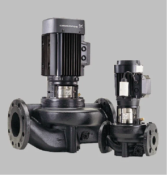 Grundfos Inlinepomp Grundfos TP DN200 flens Qmax=489.3m3/h 900mm 13m 200-130/4 95046269