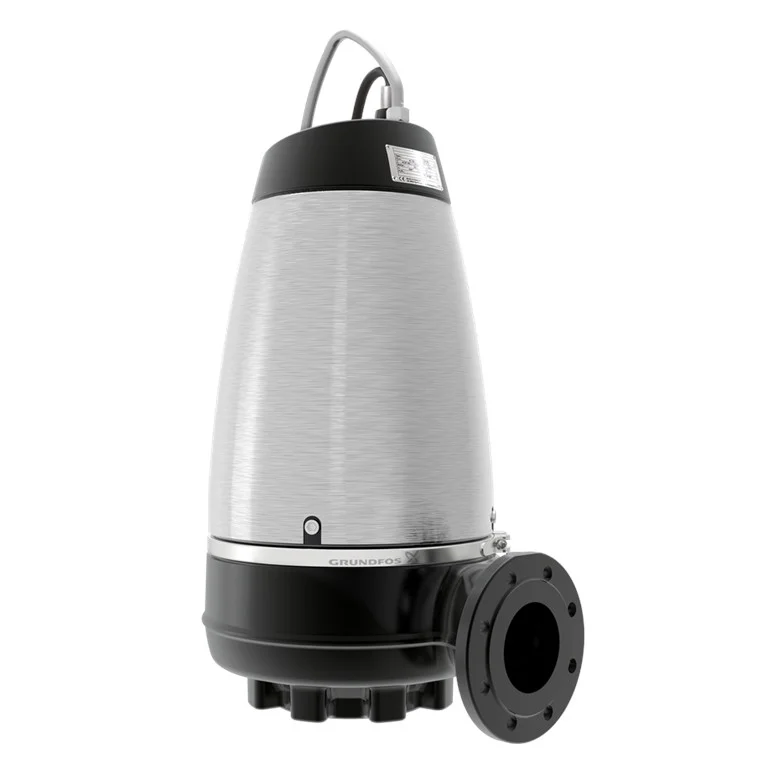 Grundfos Fecaliendompelpomp gietijzer Hmax=8.1m Qmax=123.12m3/h 3x38-400V stroomkabel=15m Grundfos SE 96048376
