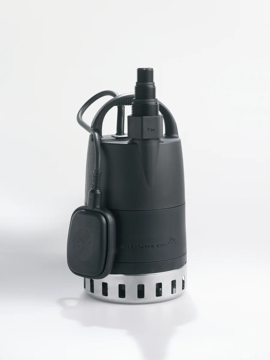 Grundfos Dompelpomp polypropyleen (PP) Hmax=9m Qmax=14m3/h 1x220-240V stroomkabel=10m Grundfos Unilift CC 96280969