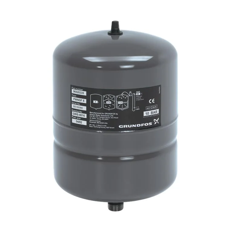 Grundfos Expansievat Grundfos GT-H 8l 1.9bar 10bar voor: tapwater GT-H-8 V 96526321