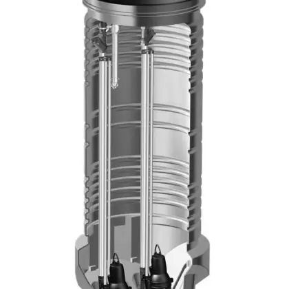 Grundfos Pompstation PUST10.30.D.A.SS.DP/SE grundfos 96739055