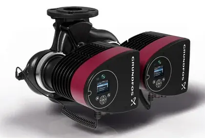 Grundfos Dubbele circulatiepomp Grundfos Magna3 D 16bar . L=220mm . Hmax=8m . DN32-PN6  . EEI <= 0.18 32-80 F 98333880