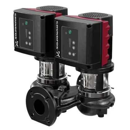 Grundfos Inlinepomp Grundfos TPE 2 DN100 flens Qmax=80m3/h 450mm 18m 100-180 98438158