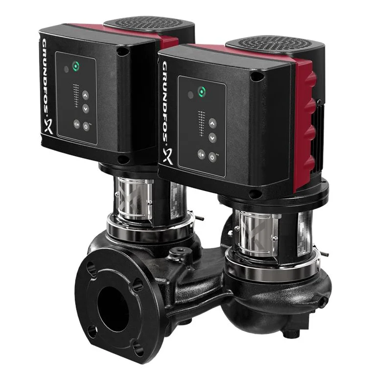 Grundfos Inlinepomp Grundfos TPE 2 DN100 flens Qmax=80m3/h 450mm 18m 100-180 98438158