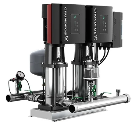 Grundfos Drukverhogingsunit Grundfos Hydro Multi-E 2 2pompen 10.8m3/h 47m 3x380-440V CRIE 3-5 98486615