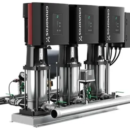 Grundfos Drukverhogingsunit Grundfos Hydro Multi-E 3 3pompen 30.6m3/h 52m 3x380-440V CRIE 3-11 98486728