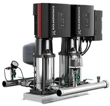 Grundfos Drukverhogingsunit Grundfos Hydro Multi-E 2 3pompen 31.4m3/h 44m 3x380-440V CRIE 10-3 98486773