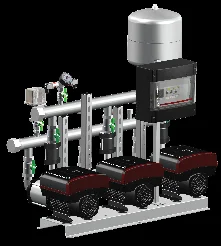 Grundfos Drukverhogingsunit Grundfos Hydro Multi-E 3 3pompen 30.6m3/h 93m 3x380-440V CRIE 5-9 98486777