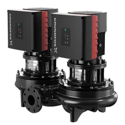 Grundfos Inlinepomp Grundfos TPED DN65 flens Qmax=52m3/h 475mm 24m 65-240/4 99132851
