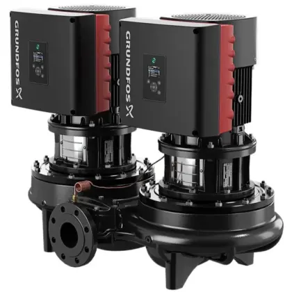 Grundfos Inlinepomp Grundfos TPED DN100 flens Qmax=131.4m3/h 550mm 11m 100-110/4 99132860