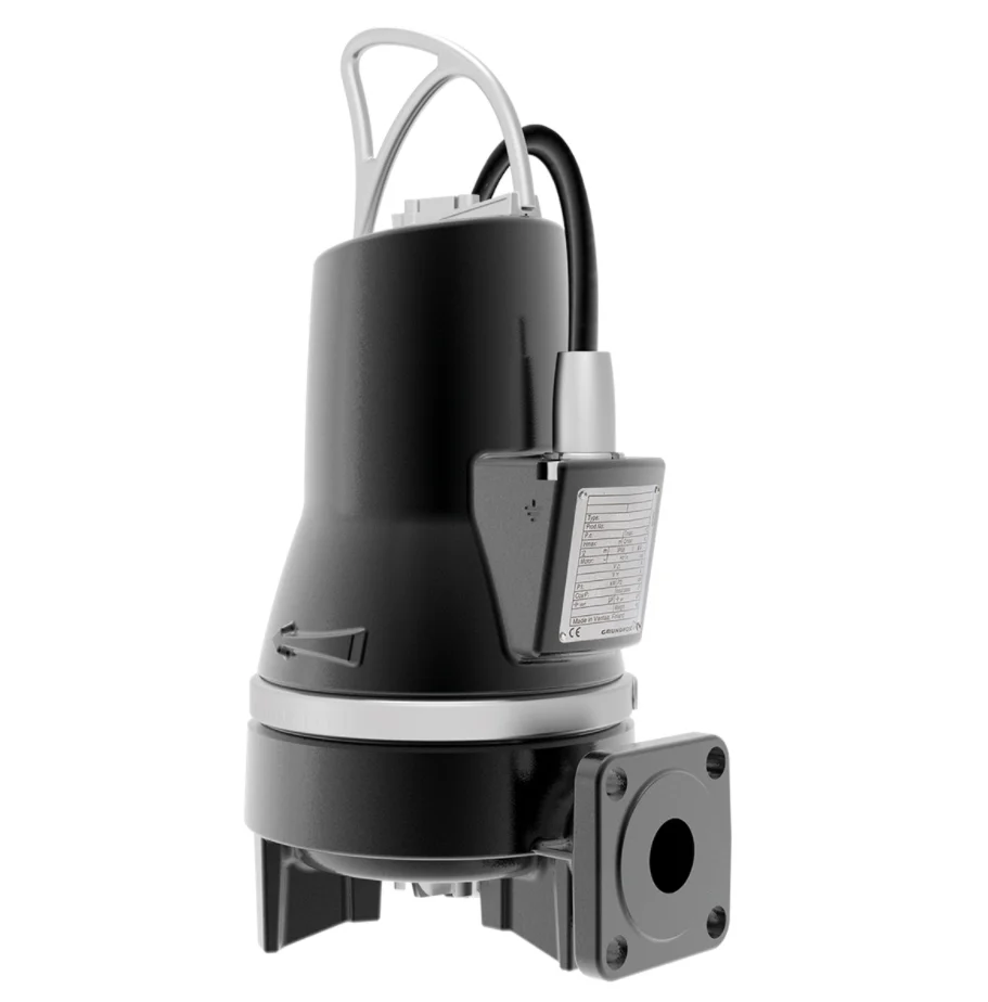 Grundfos Fecaliendompelpomp gietijzer Hmax=11m met vlotter stroomkabel=10m Grundfos SEG 50.26.2.50B 99274384