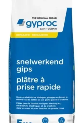 Gyproc snelwerkend gips (zak 5kg) - prijs per zak 1047154